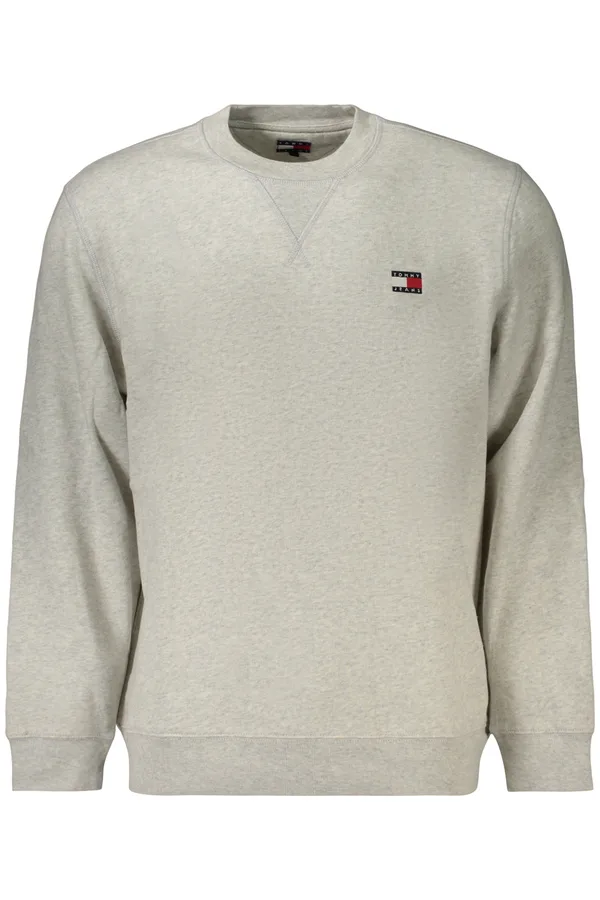 TOMMY HILFIGER PÁNSKÁ ŠEDÁ MIKINA BEZ ZIPU