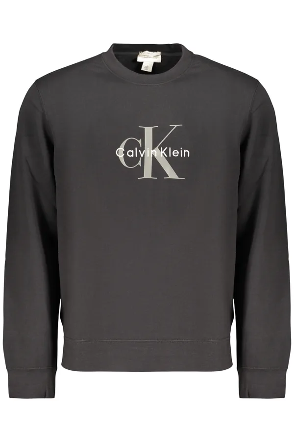 CALVIN KLEIN PÁNSKÁ MIKINA BEZ ZIPU ČERNÁ