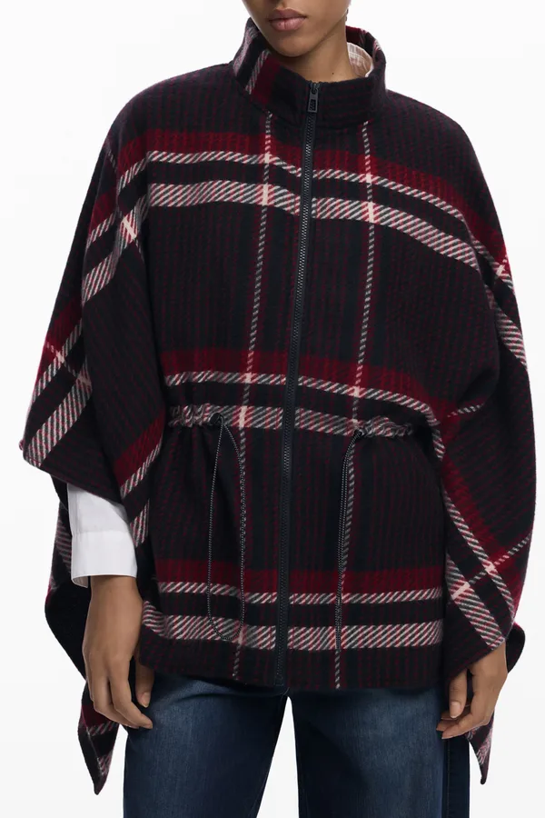 DESIGUAL DÁMSKÉ PONČO ČERNÉ