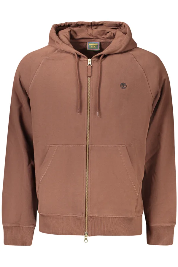 TIMBERLAND PÁNSKÁ MIKINA NA ZIP HNĚDÁ