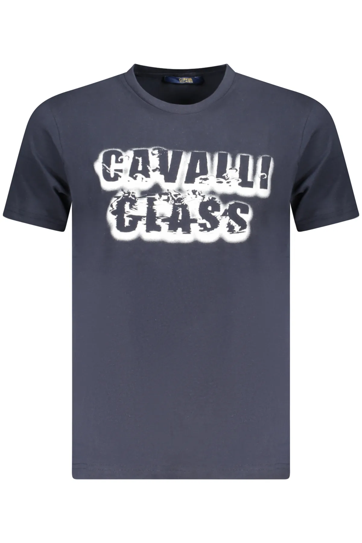 CAVALLI CLASS PÁNSKÉ TRIČKO S KRÁTKÝM RUKÁVEM MODRÉ