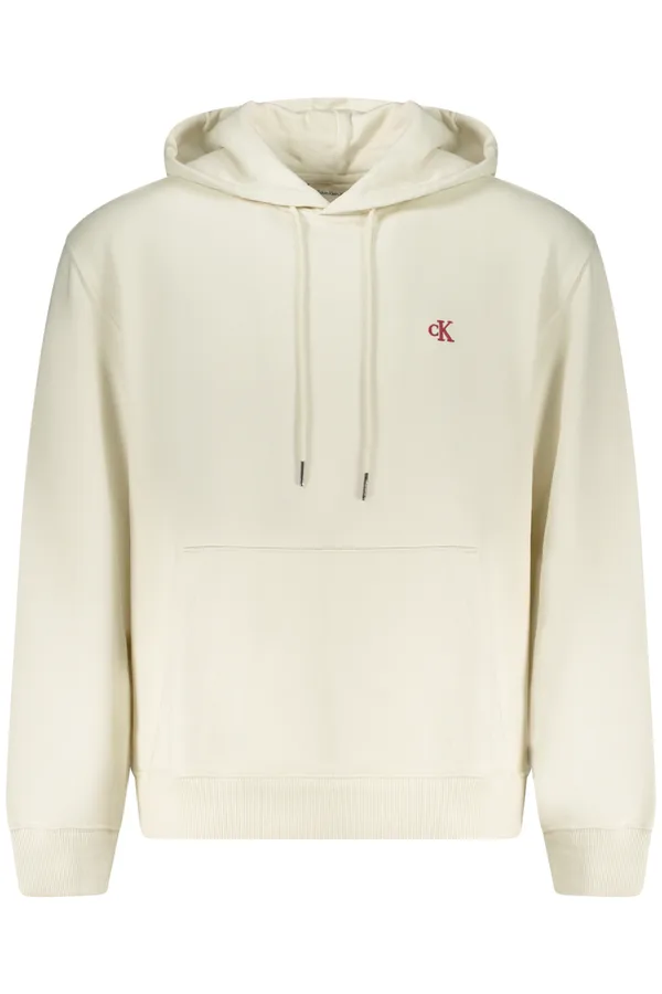 CALVIN KLEIN PÁNSKÁ MIKINA BEZ ZIPU BÍLÁ