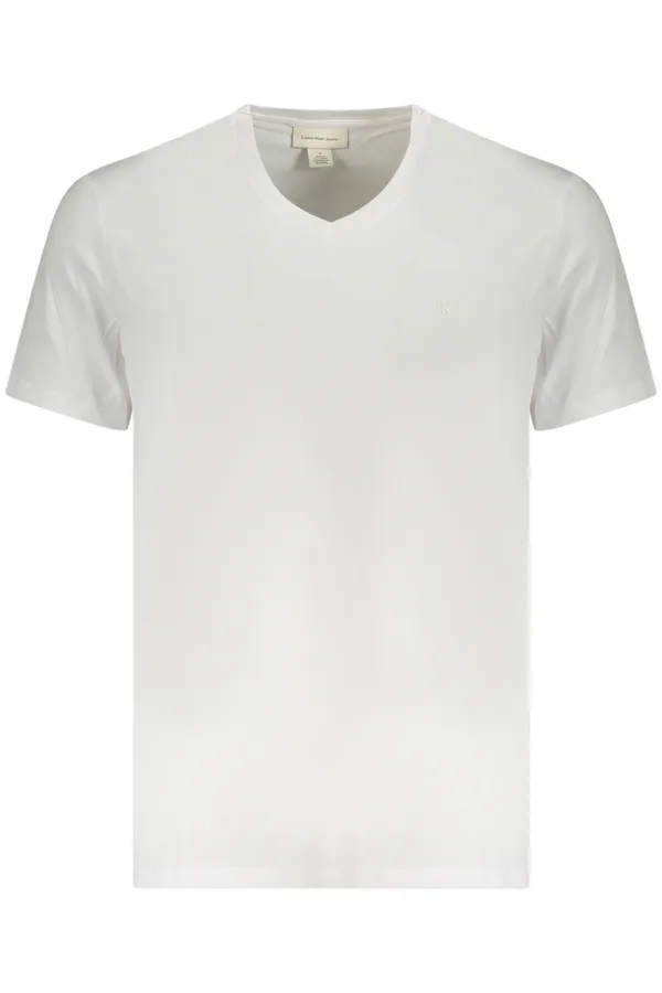 CALVIN KLEIN PÁNSKÉ TRIČKO S KRÁTKÝM RUKÁVEM BÍLÉ
