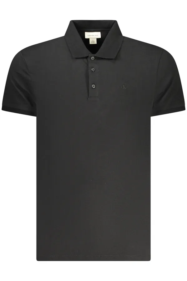 CALVIN KLEIN PÁNSKÁ POLOKOŠILE S KRÁTKÝM RUKÁVEM ČERNÁ
