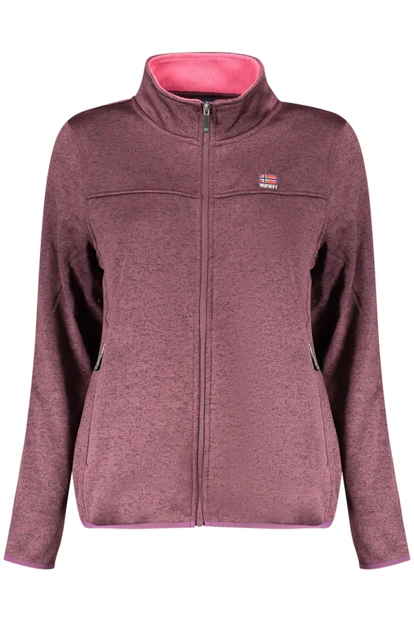 NORWAY 1963 DÁMSKÁ MIKINA NA ZIP FIALOVÁ