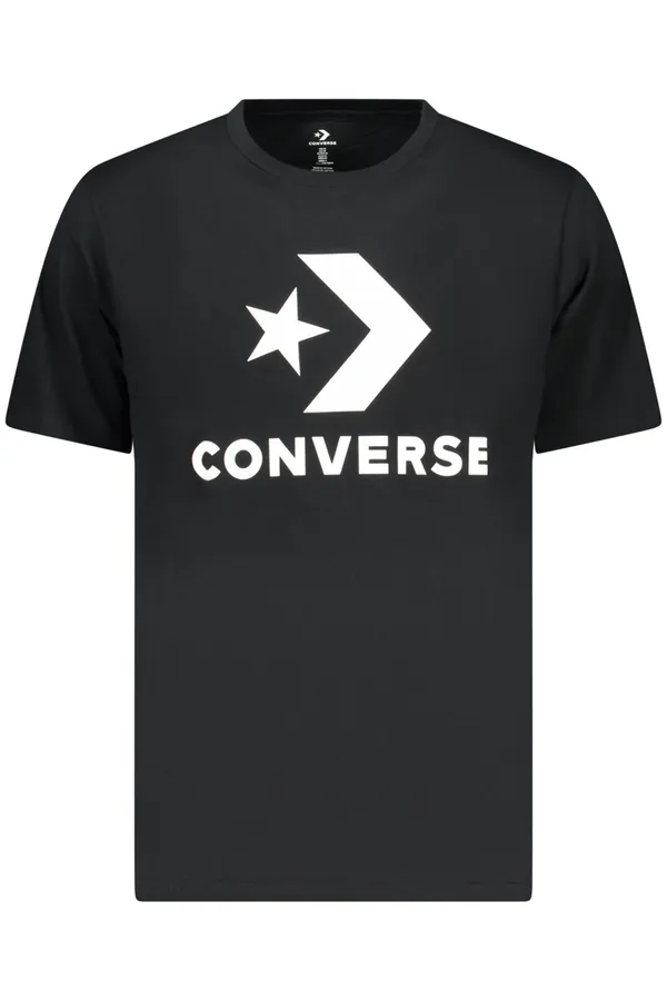 CONVERSE PÁNSKÉ TRIČKO S KRÁTKÝM RUKÁVEM ČERNÉ