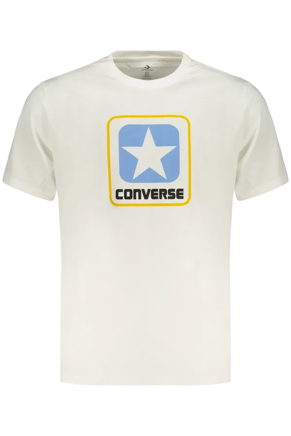 CONVERSE PÁNSKÉ TRIČKO S KRÁTKÝM RUKÁVEM BÍLÉ
