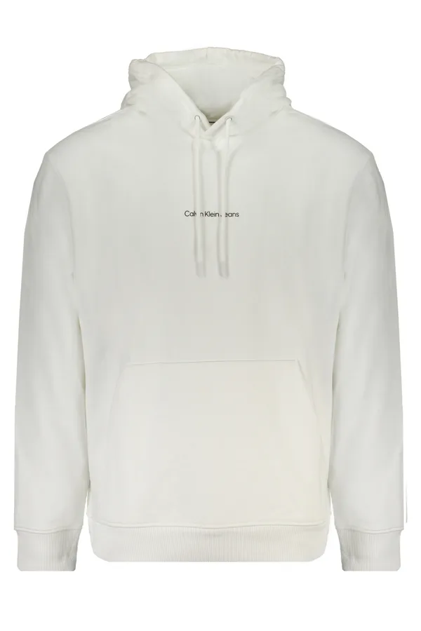 CALVIN KLEIN PÁNSKÁ MIKINA BEZ ZIPU BÍLÁ