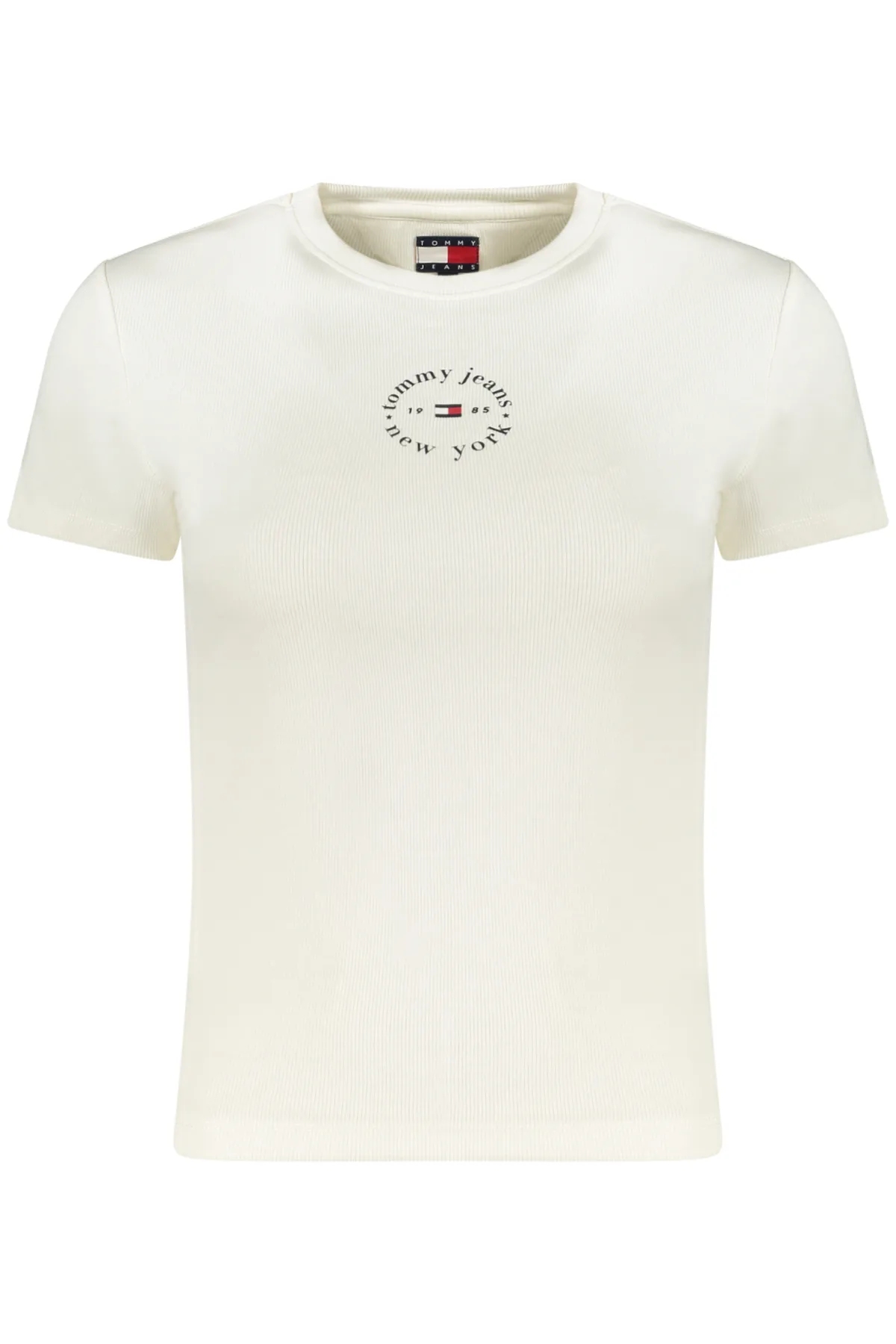 TOMMY HILFIGER DÁMSKÉ TRIČKO S KRÁTKÝM RUKÁVEM BÍLÉ