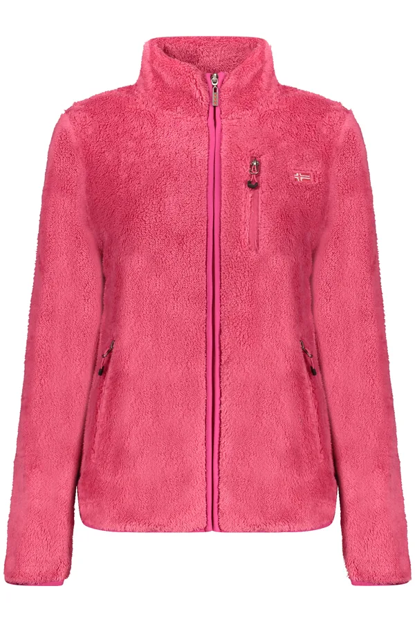 NORWAY 1963 DÁMSKÁ MIKINA NA ZIP RŮŽOVÁ