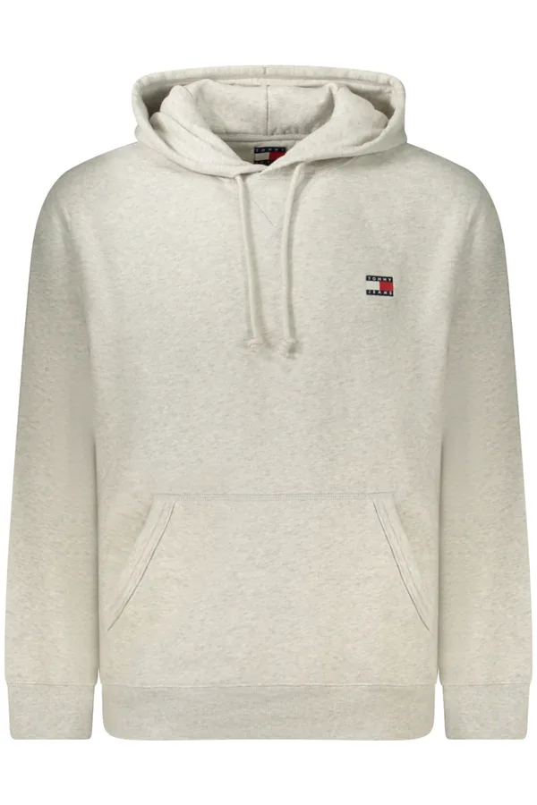 TOMMY HILFIGER PÁNSKÁ ŠEDÁ MIKINA BEZ ZIPU