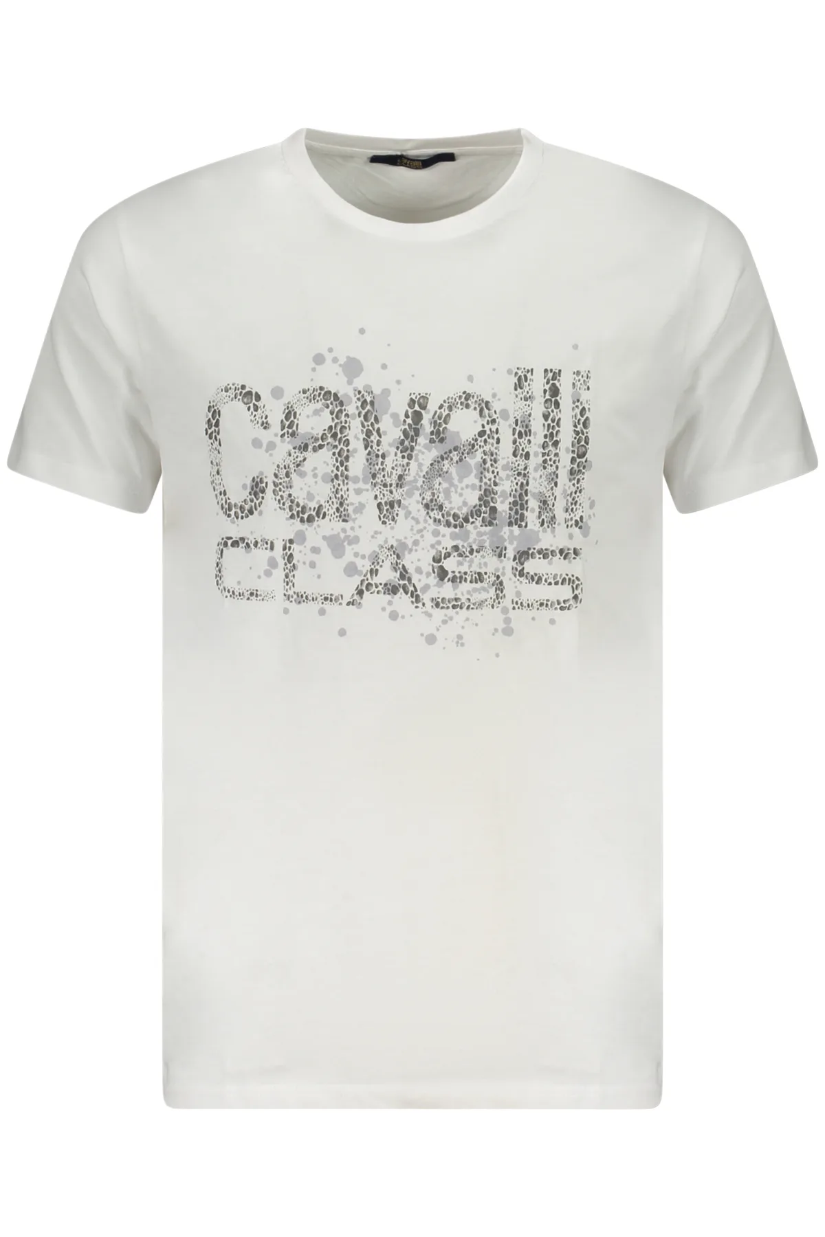 CAVALLI CLASS PÁNSKÉ TRIČKO S KRÁTKÝM RUKÁVEM BÍLÉ