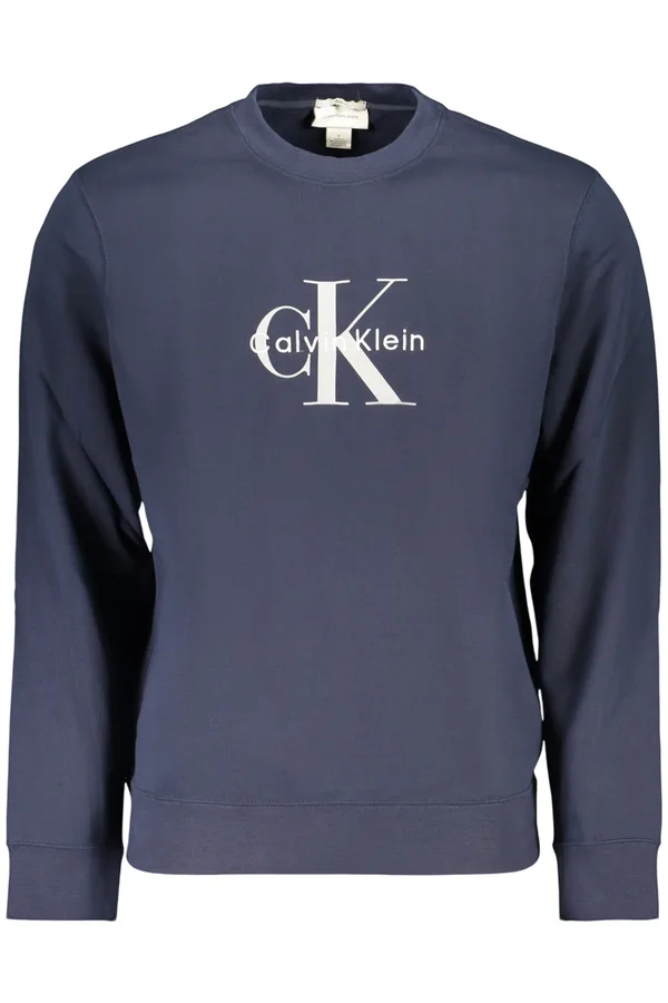 CALVIN KLEIN PÁNSKÁ MIKINA BEZ ZIPU MODRÁ