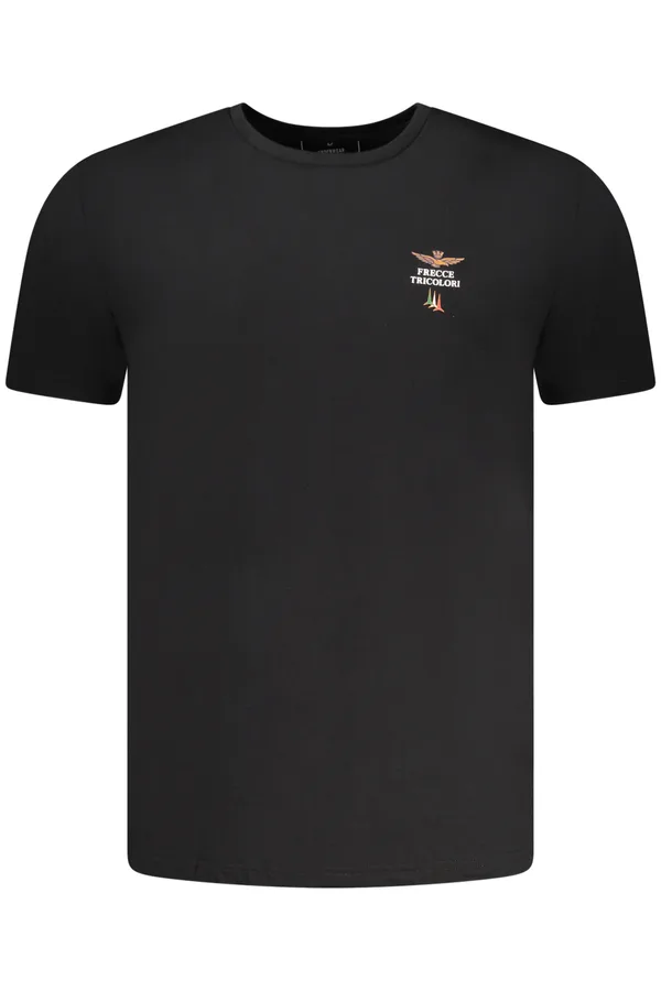 AERONAUTICA MILITARE PÁNSKÉ ČERNÉ TRIČKO