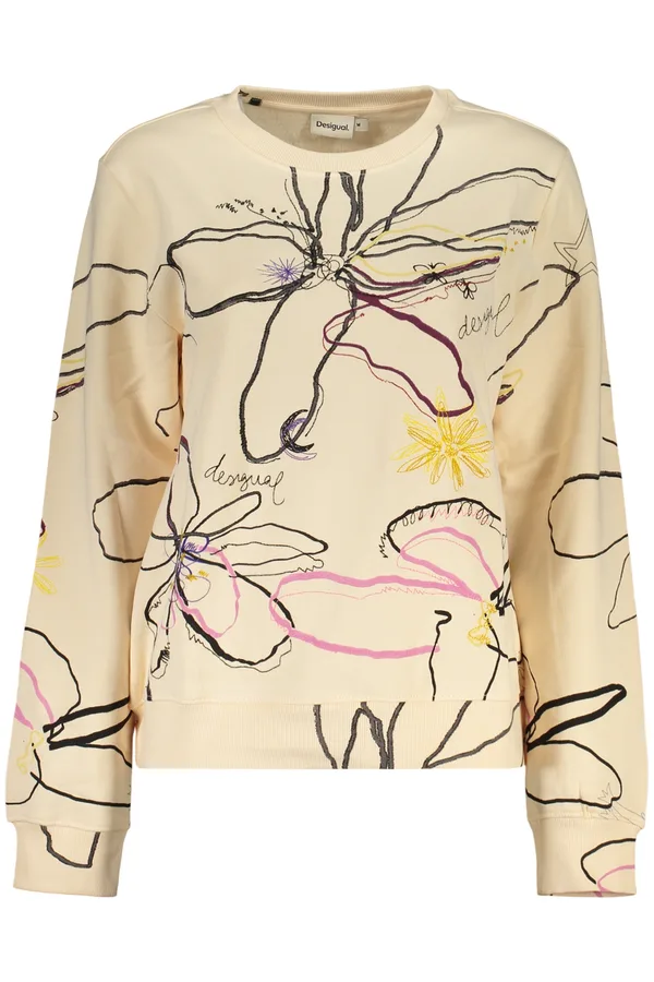 DESIGUAL DÁMSKÁ MIKINA BEZ ZIPU RŮŽOVÁ