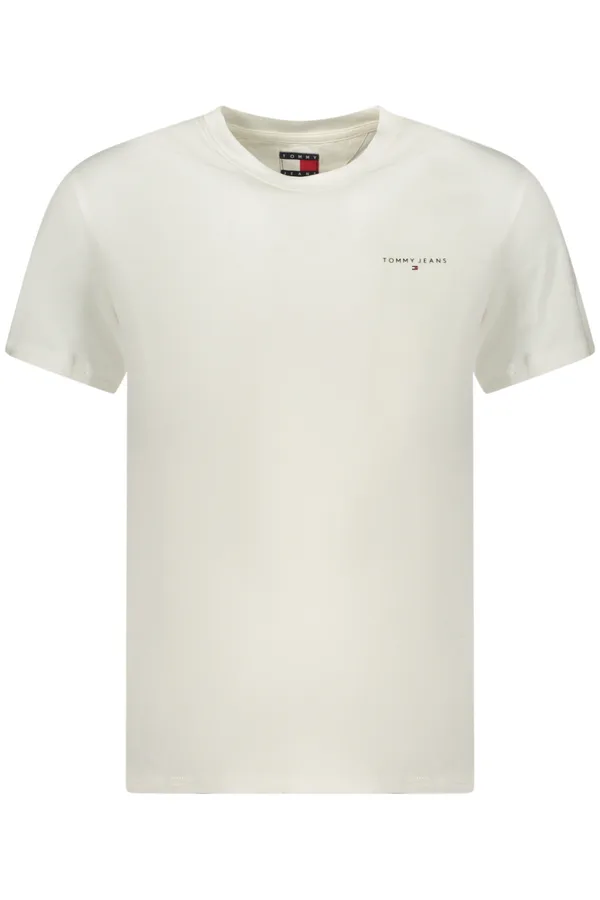 TOMMY HILFIGER PÁNSKÉ TRIČKO S KRÁTKÝM RUKÁVEM BÍLÉ