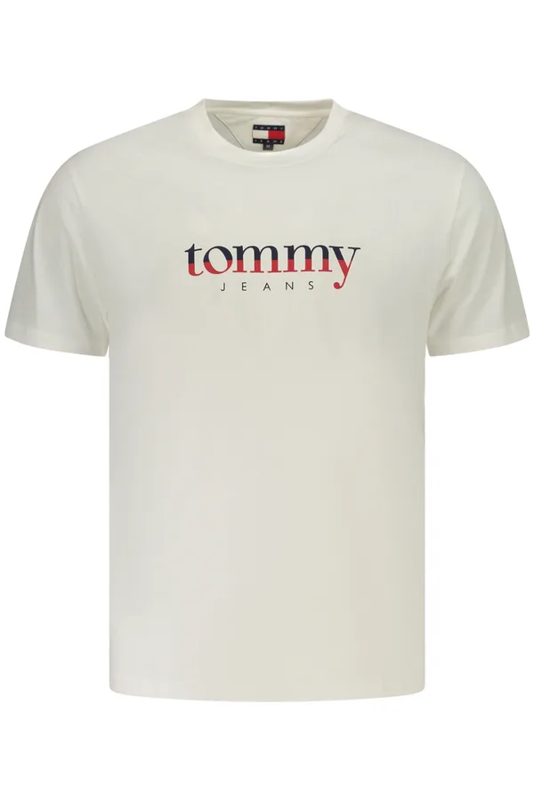 TOMMY HILFIGER PÁNSKÉ TRIČKO S KRÁTKÝM RUKÁVEM BÍLÉ