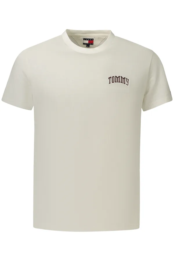 TOMMY HILFIGER PÁNSKÉ TRIČKO S KRÁTKÝM RUKÁVEM BÍLÉ