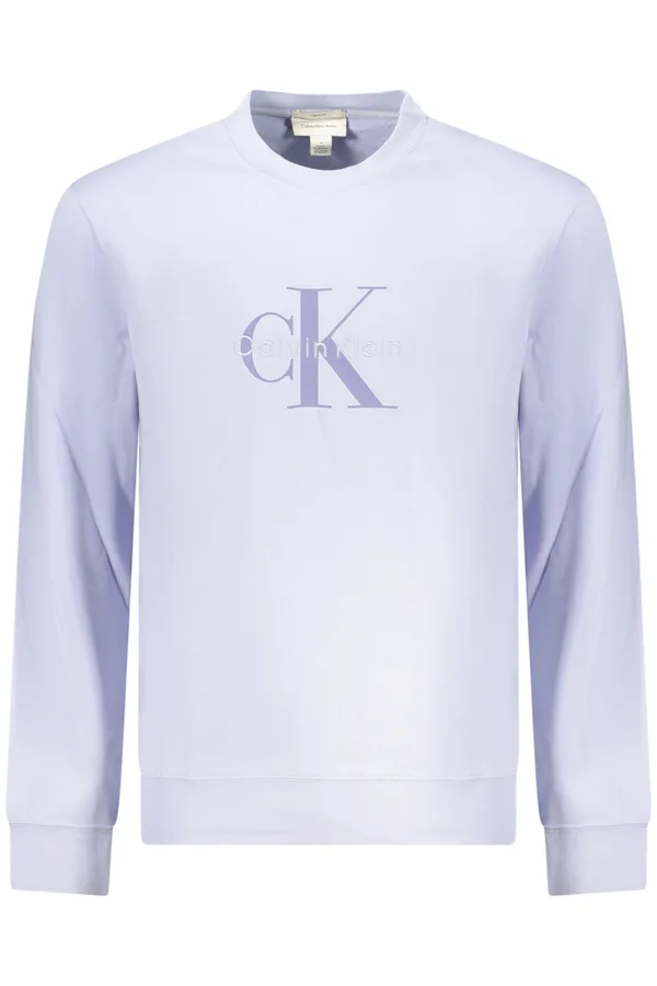 CALVIN KLEIN PÁNSKÁ MIKINA BEZ ZIPU FIALOVÁ