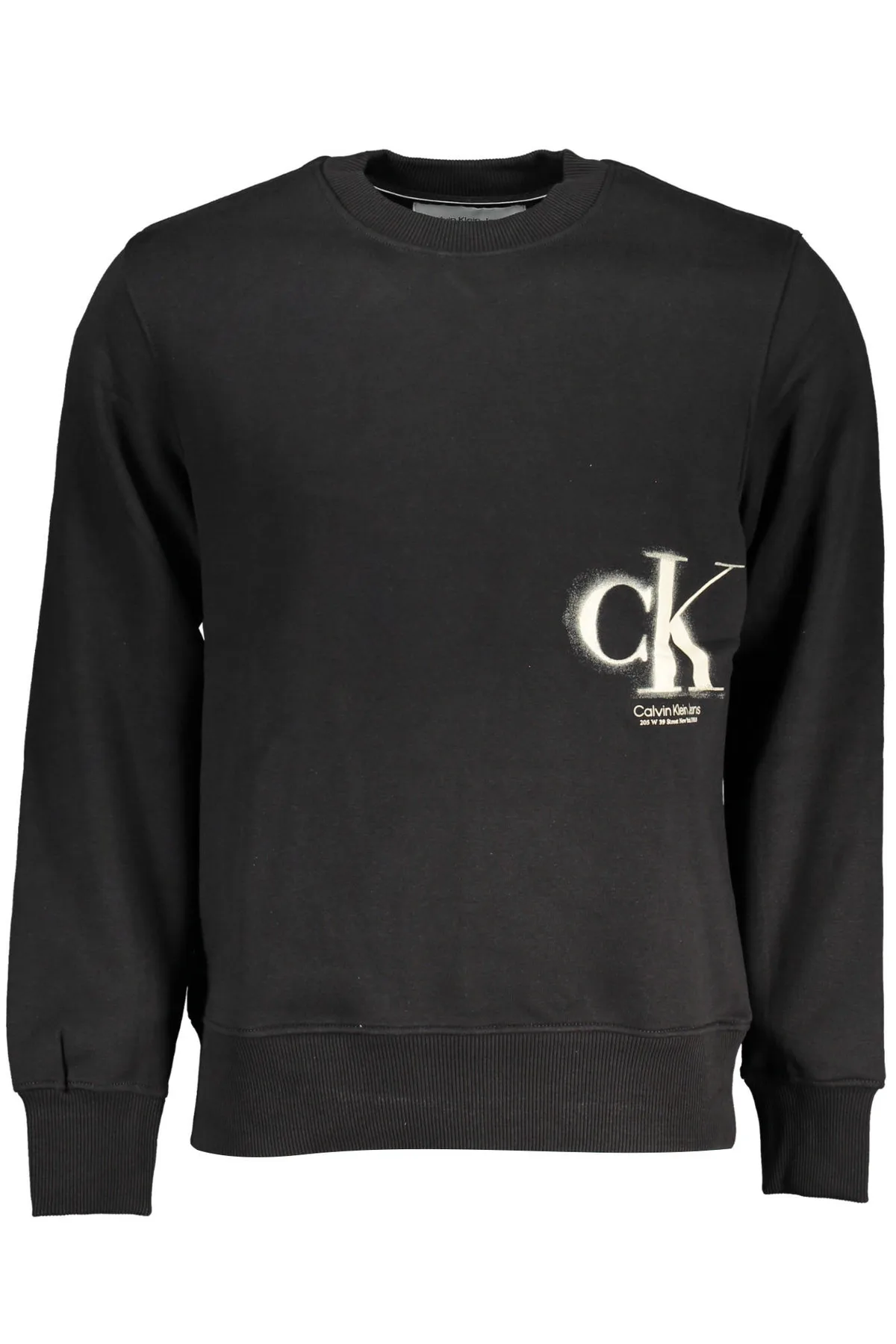 CALVIN KLEIN PÁNSKÁ MIKINA BEZ ZIPU ČERNÁ
