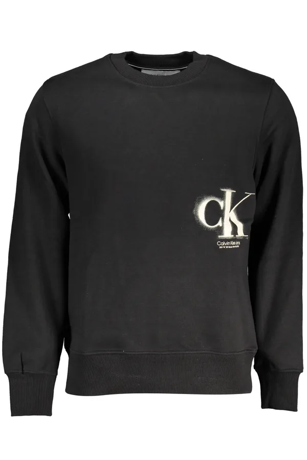 CALVIN KLEIN PÁNSKÁ MIKINA BEZ ZIPU ČERNÁ