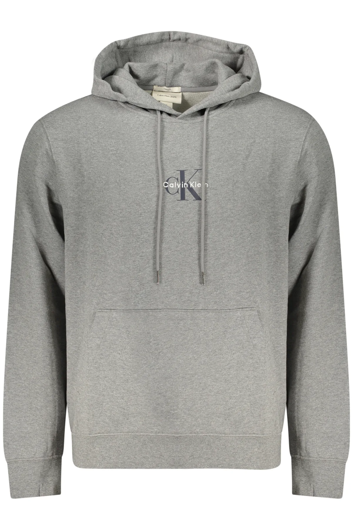 CALVIN KLEIN PÁNSKÁ MIKINA BEZ ZIPU ŠEDÁ