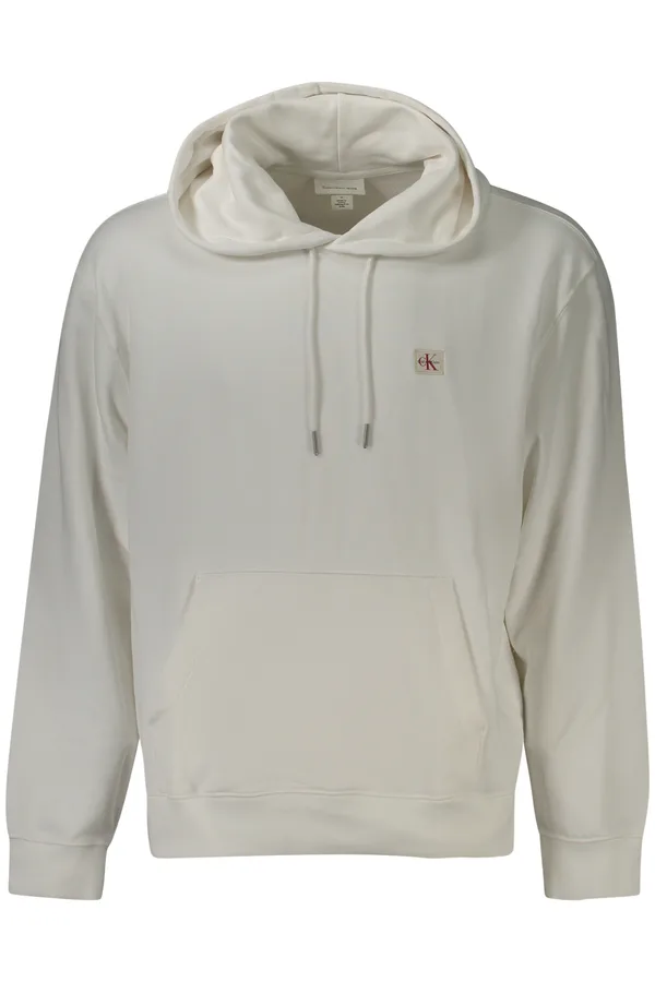 CALVIN KLEIN PÁNSKÁ MIKINA BEZ ZIPU BÍLÁ