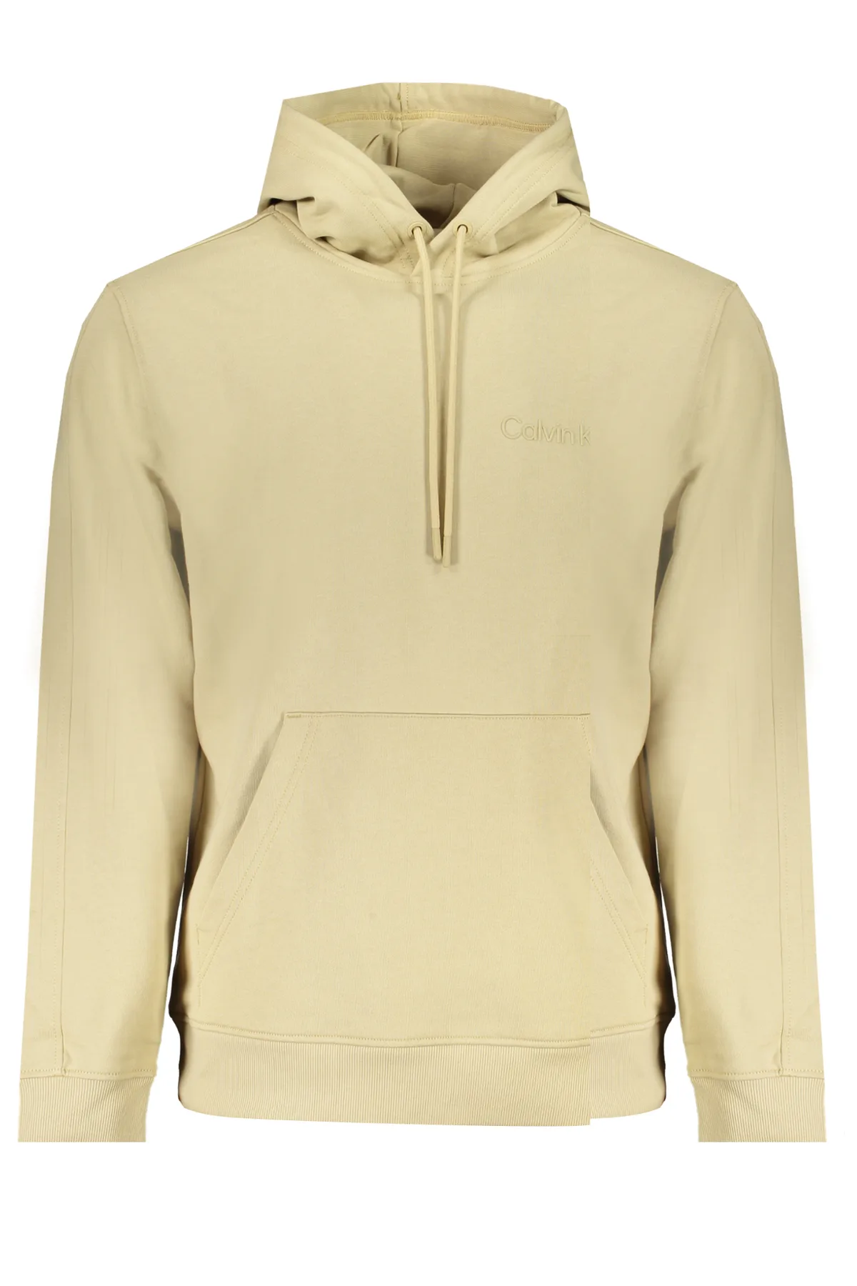 CALVIN KLEIN PÁNSKÁ MIKINA BEZ ZIPU BÉŽOVÁ