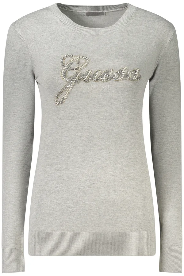 GUESS JEANS DÁMSKÝ ŠEDÝ SVETR