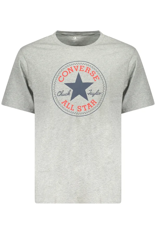 CONVERSE PÁNSKÉ TRIČKO S KRÁTKÝM RUKÁVEM ŠEDÉ