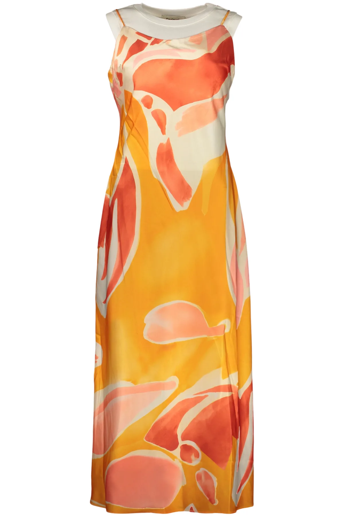 DESIGUAL DÁMSKÉ DLOUHÉ ORANŽOVÉ ŠATY