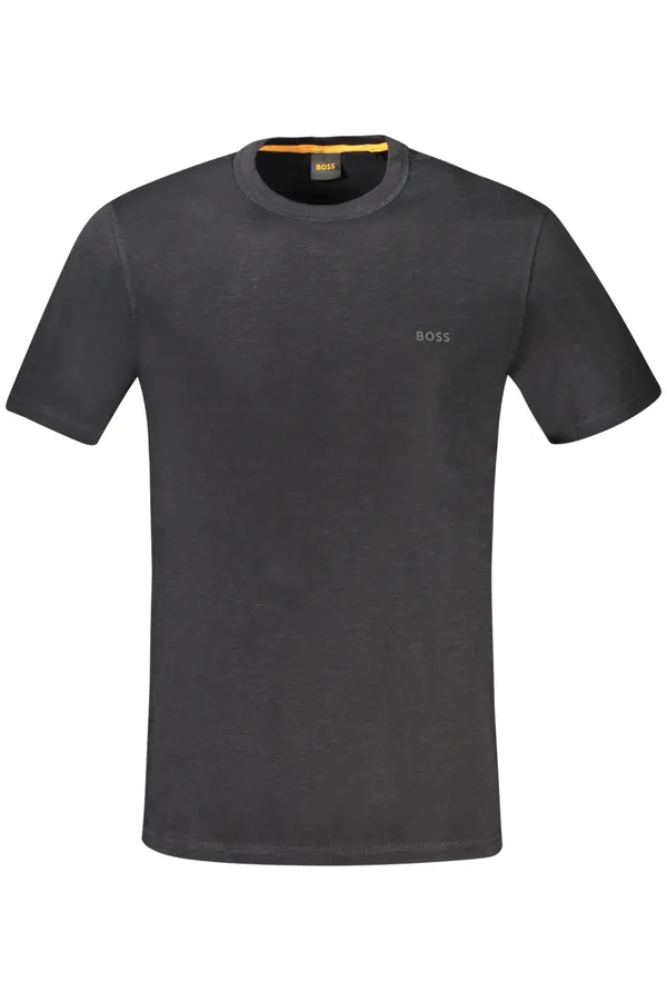 HUGO BOSS PÁNSKÉ TRIČKO S KRÁTKÝM RUKÁVEM ČERNÉ