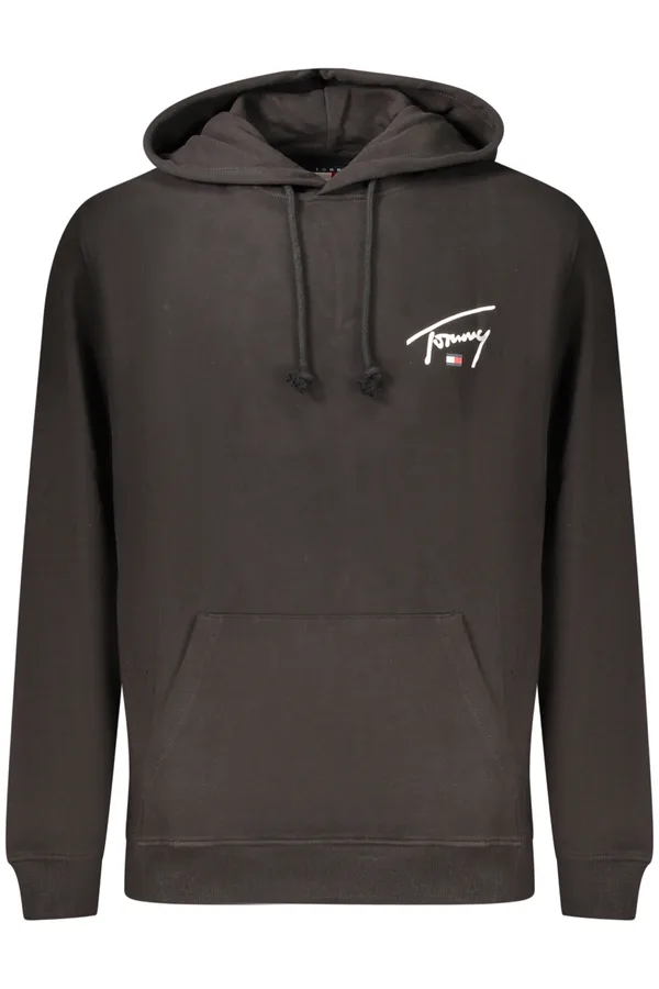 TOMMY HILFIGER PÁNSKÁ ČERNÁ MIKINA BEZ ZIPU