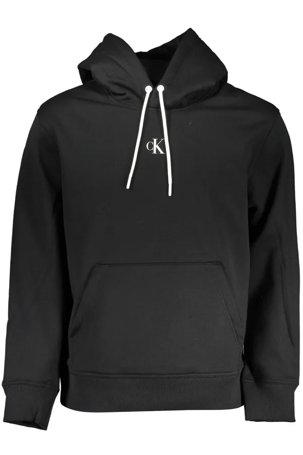CALVIN KLEIN PÁNSKÁ MIKINA BEZ ZIPU ČERNÁ