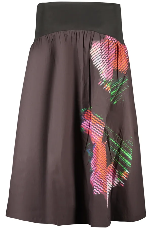DESIGUAL DÁMSKÁ DLOUHÁ SUKNĚ ČERNÁ