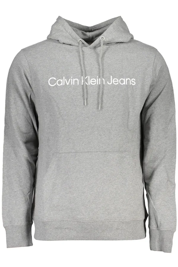 CALVIN KLEIN PÁNSKÁ MIKINA BEZ ZIPU ŠEDÁ