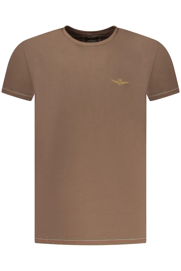 AERONAUTICA MILITARE PÁNSKÉ HNĚDÉ TRIČKO