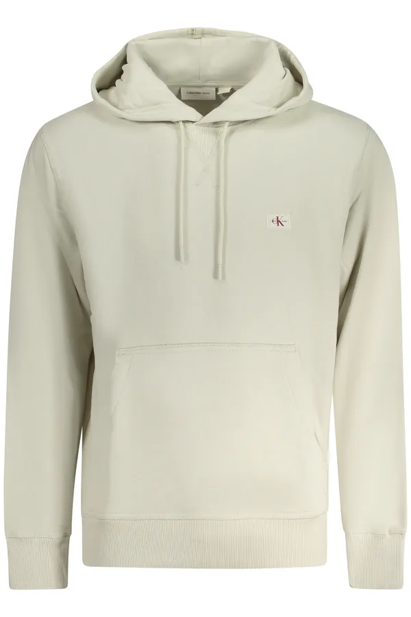 CALVIN KLEIN PÁNSKÁ MIKINA BEZ ZIPU BÉŽOVÁ