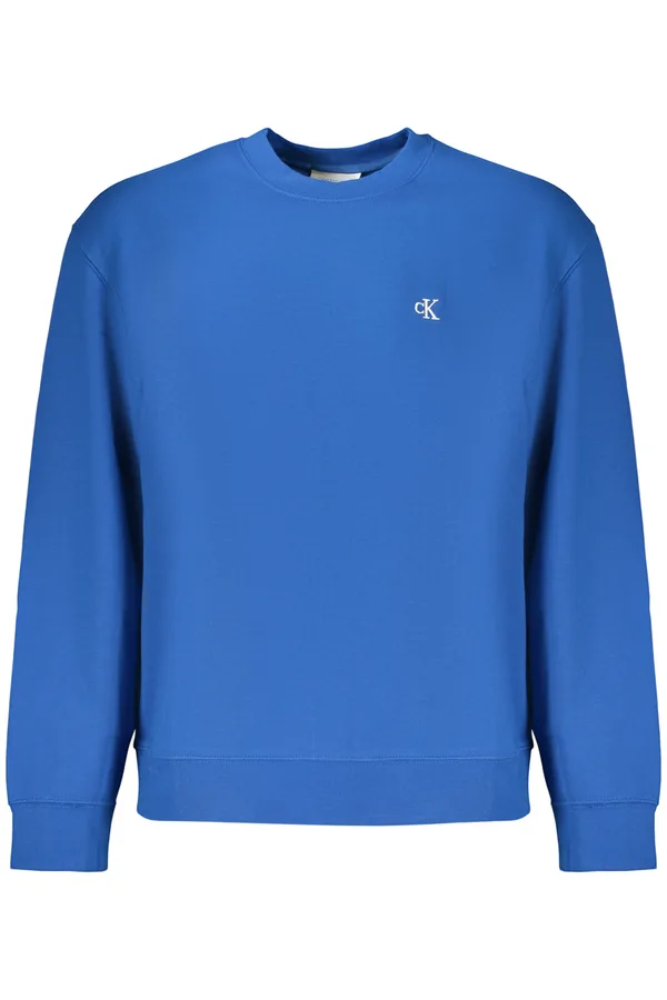 CALVIN KLEIN PÁNSKÁ MIKINA BEZ ZIPU MODRÁ