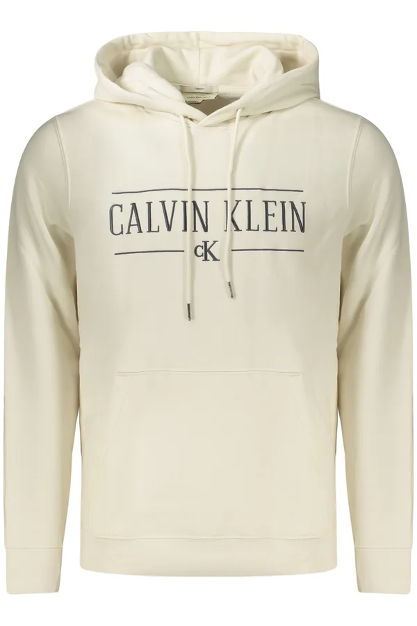 CALVIN KLEIN PÁNSKÁ MIKINA BEZ ZIPU BÍLÁ