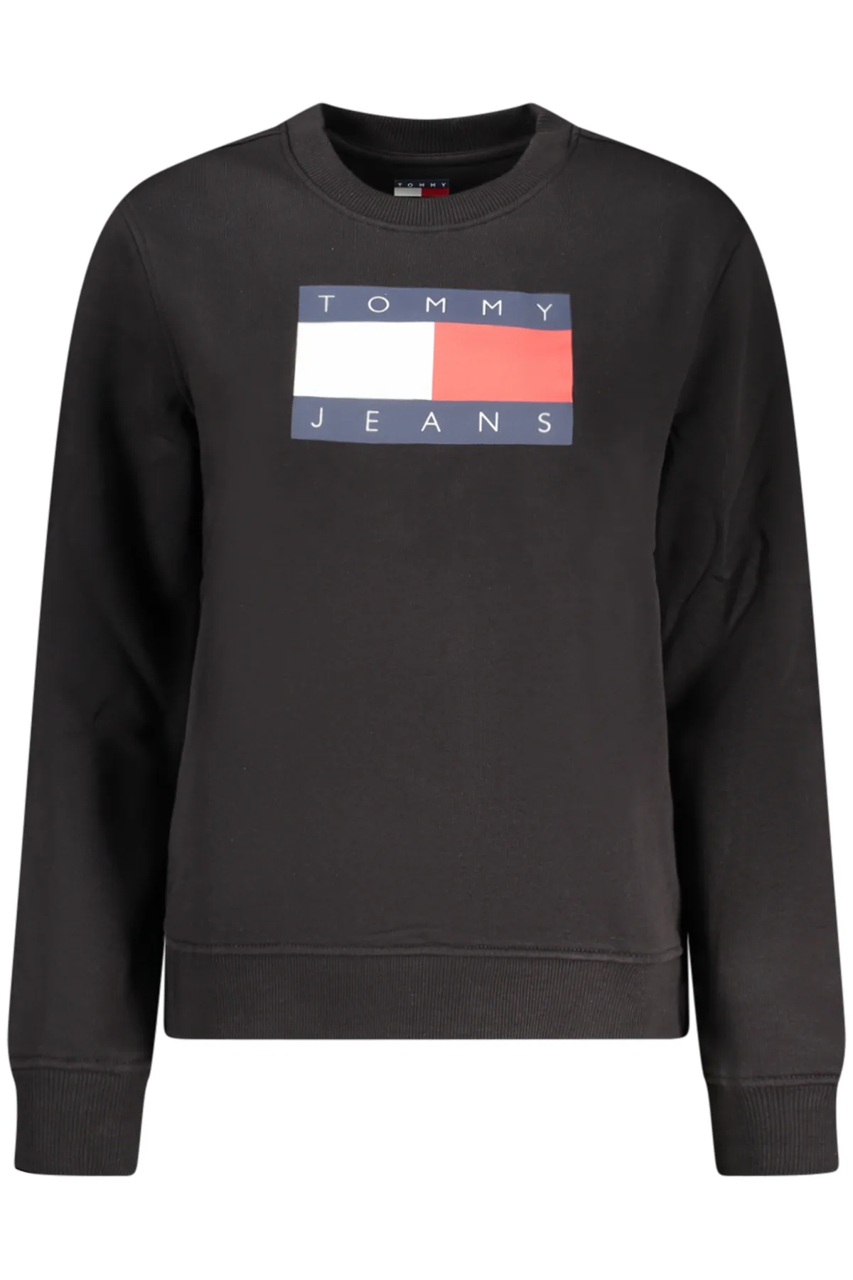 TOMMY HILFIGER DÁMSKÁ MIKINA BEZ ZIPU ČERNÁ