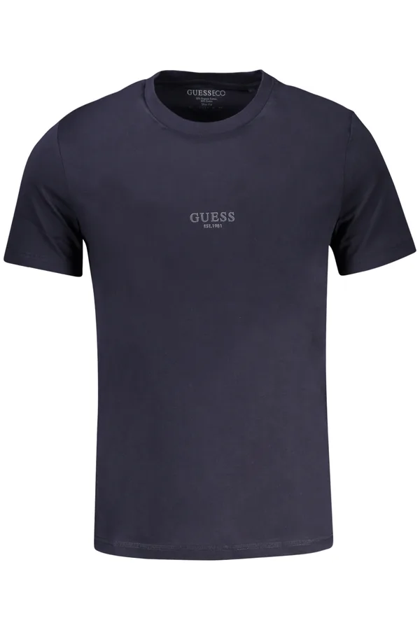 GUESS JEANS PÁNSKÉ TRIČKO S KRÁTKÝM RUKÁVEM MODRÉ