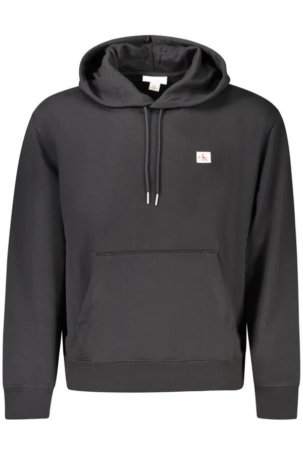 CALVIN KLEIN PÁNSKÁ MIKINA BEZ ZIPU ČERNÁ