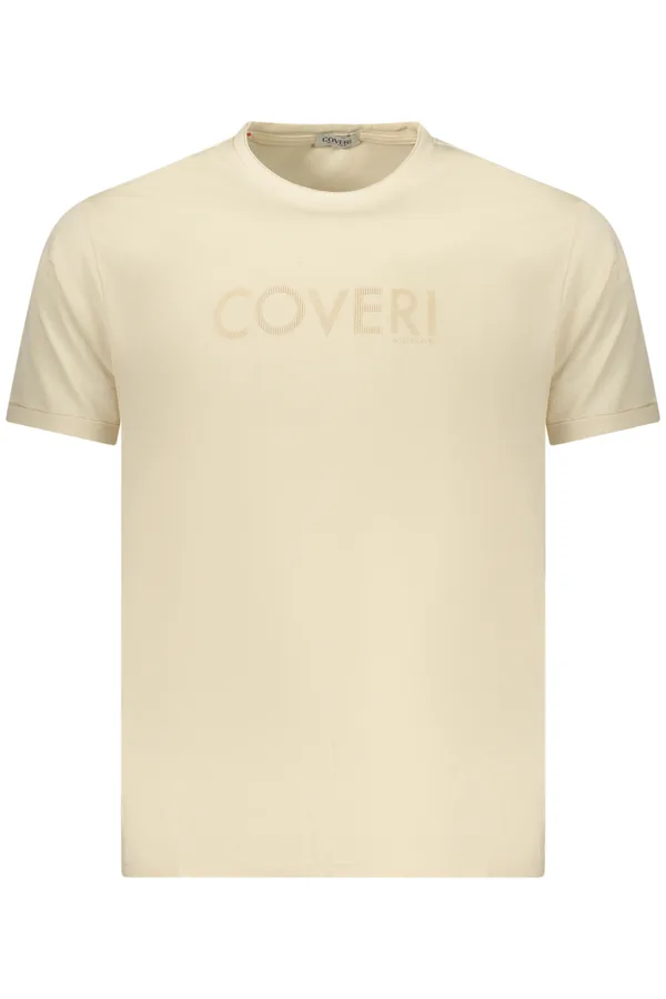 COVERI MOVING PÁNSKÉ TRIČKO S KRÁTKÝM RUKÁVEM BÉŽOVÉ