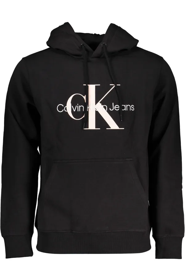 CALVIN KLEIN PÁNSKÁ MIKINA BEZ ZIPU ČERNÁ