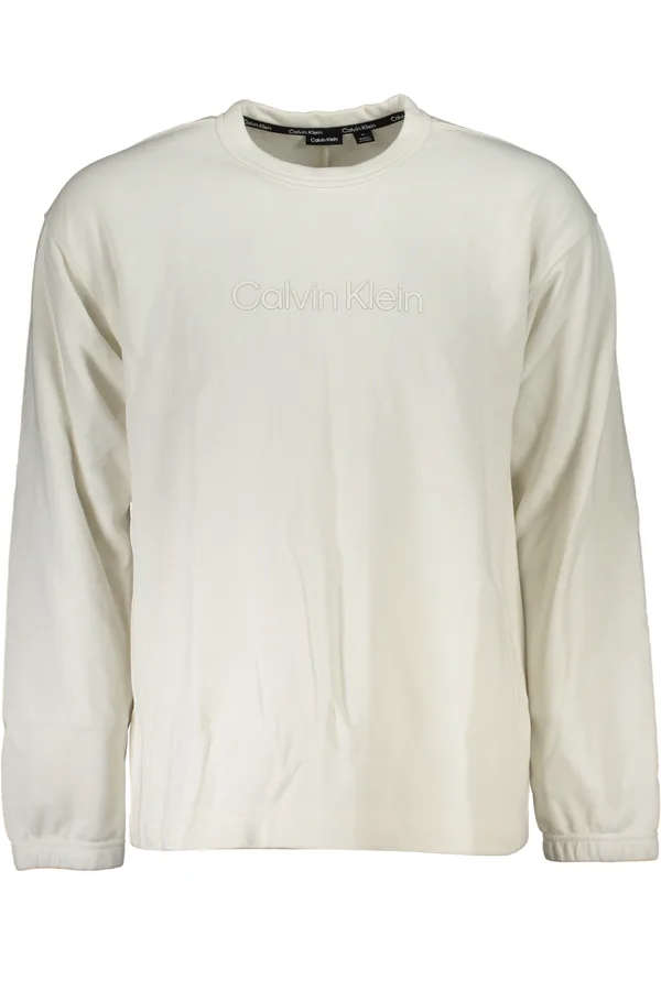 CALVIN KLEIN PÁNSKÁ MIKINA BEZ ZIPU BÍLÁ