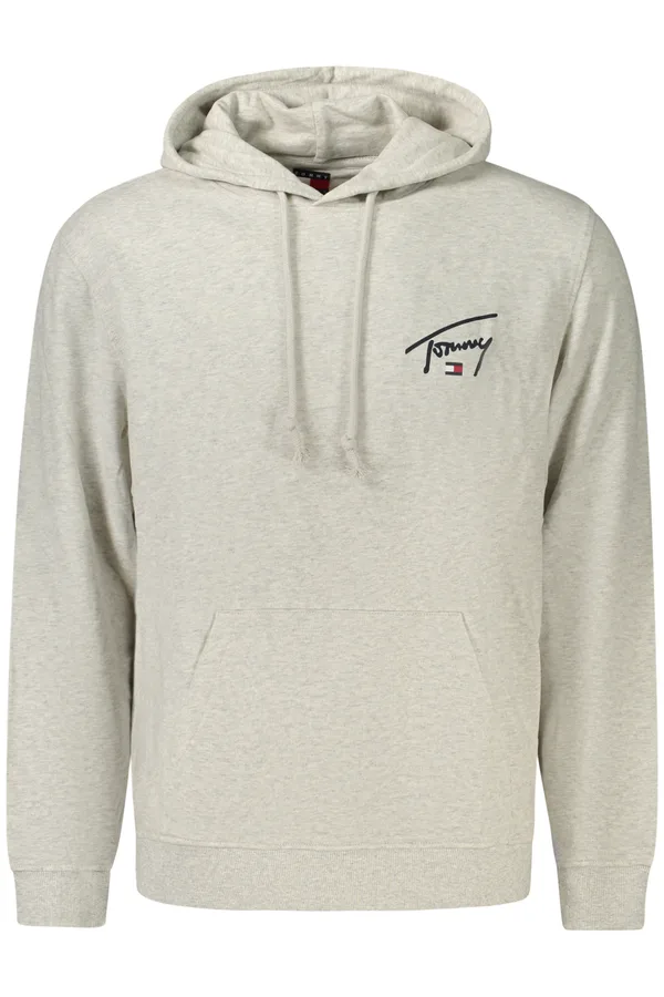 TOMMY HILFIGER PÁNSKÁ MIKINA BEZ ZIPU ŠEDÁ