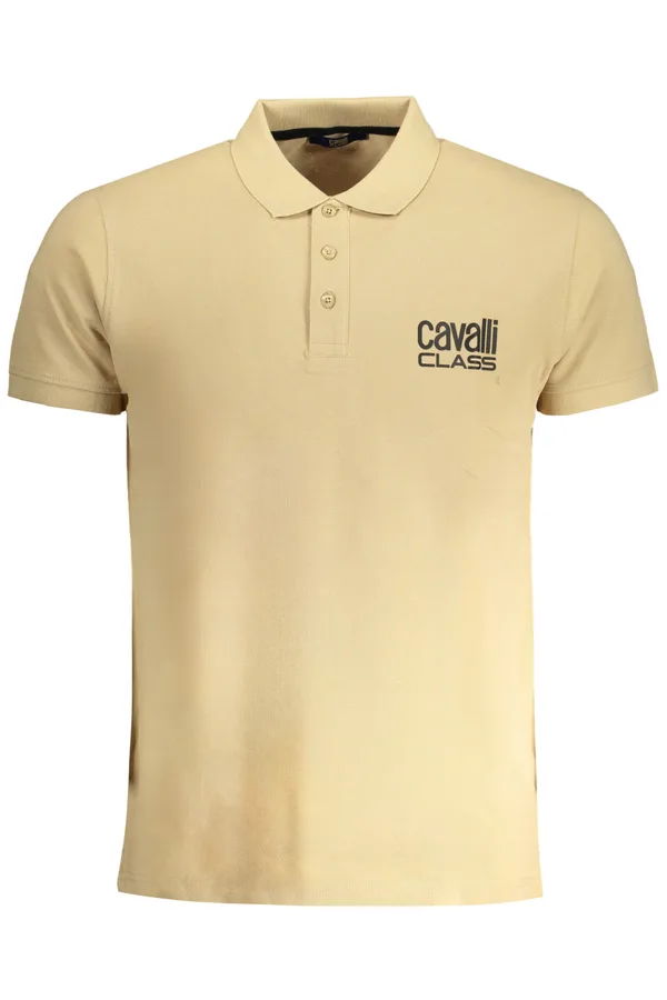 CAVALLI CLASS PÁNSKÁ POLOKOŠILE S KRÁTKÝM RUKÁVEM BÉŽOVÁ