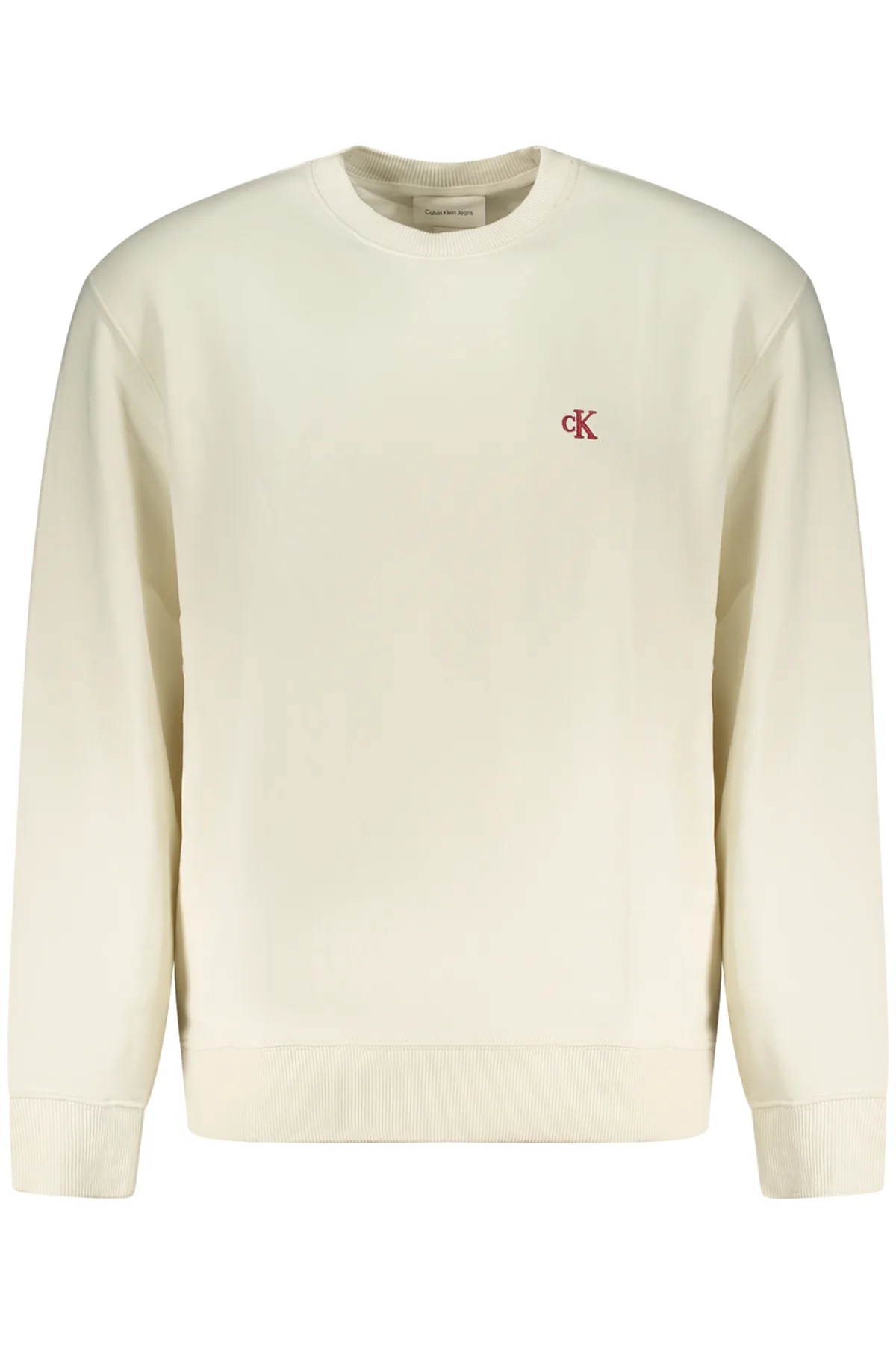 CALVIN KLEIN PÁNSKÁ MIKINA BEZ ZIPU BÍLÁ
