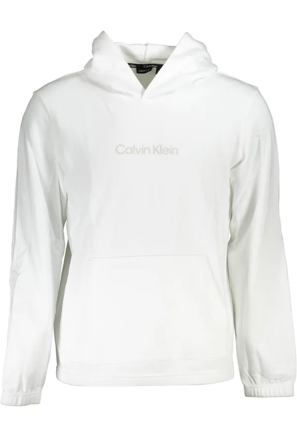 CALVIN KLEIN PÁNSKÁ MIKINA BEZ ZIPU BÍLÁ